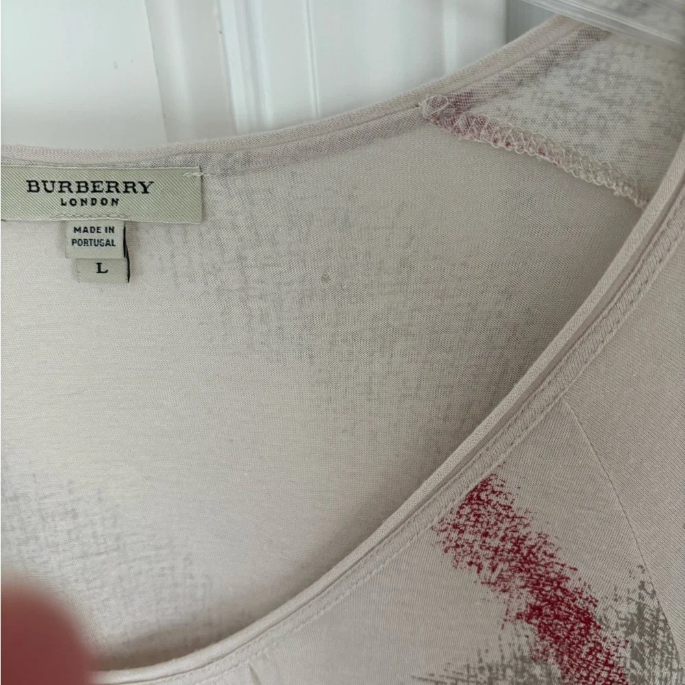 Vintage Burberry Nova Check Shirt Y2K Lightweight Plaid All Season Size Large - Picture 10 of 16